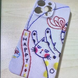 Colorful Cat Design Phone Case